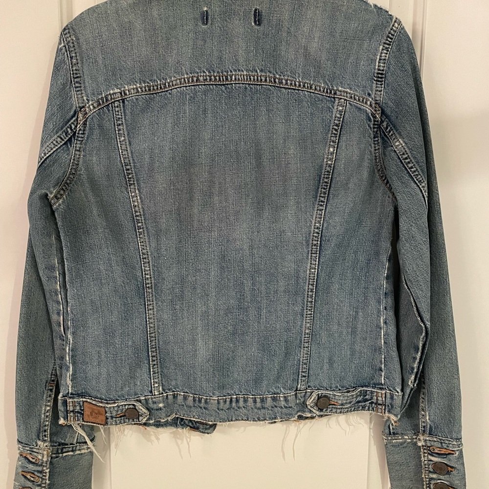 Red Engine Denim Jacket (Size S) - Picture 3 of 3